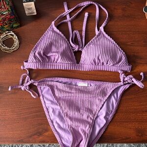 Purple sparkle bikini